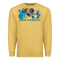 Antique Gold peace love winter ado Premium Sweatshirt - AdoDesignShop