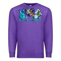 Purple peace love winter ado Premium Sweatshirt - AdoDesignShop