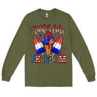Army Green taster like freedom Long Sleeve Tee - Zillion Design Studio