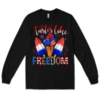 Black taster like freedom Long Sleeve Tee - Zillion Design Studio