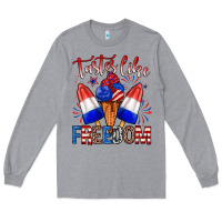 Heather Grey taster like freedom Long Sleeve Tee - Zillion Design Studio
