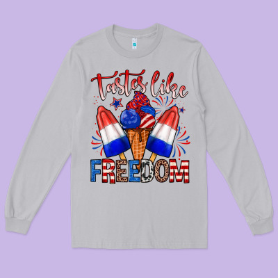 Taster Like Freedom Long Sleeve Tee Designed By Zillion Design Studio