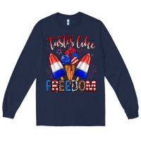 Navy taster like freedom Long Sleeve Tee - Zillion Design Studio