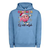 Pigment Pebble Blue conchita it's cold outside Urban Hoodie - MaliasSmallBusiness