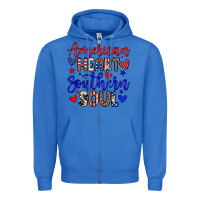 True Royal American heart southern soul Zipper Hoodie - Neo Western