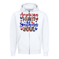 White American heart southern soul Zipper Hoodie - Neo Western