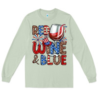 Matcha red wine and blue Long Sleeve Tee - Zillion Design Studio