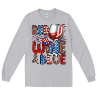 Moon Dust red wine and blue Long Sleeve Tee - Zillion Design Studio