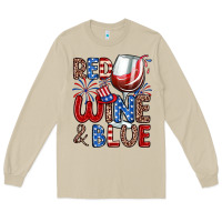 Mushroom red wine and blue Long Sleeve Tee - Zillion Design Studio