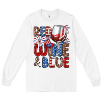 White red wine and blue Long Sleeve Tee - Zillion Design Studio