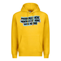 Lemon physically here mentally at home with my dog Premium Hoodie - MaliasSmallBusiness
