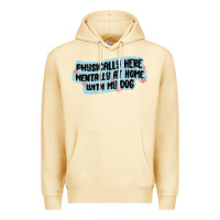 Pina Colada physically here mentally at home with my dog Premium Hoodie - MaliasSmallBusiness