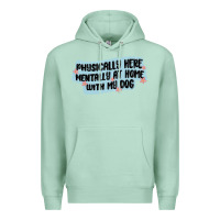 Seafoam physically here mentally at home with my dog Premium Hoodie - MaliasSmallBusiness