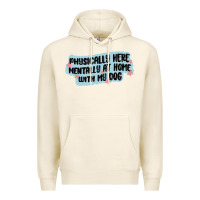 Tofu physically here mentally at home with my dog Premium Hoodie - MaliasSmallBusiness