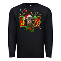 Black joy with reindeer ado Premium Sweatshirt - AdoDesignShop