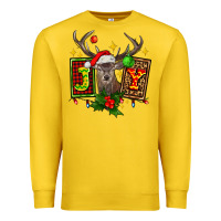 Lemon joy with reindeer ado Premium Sweatshirt - AdoDesignShop