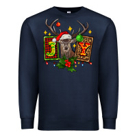 Navy joy with reindeer ado Premium Sweatshirt - AdoDesignShop