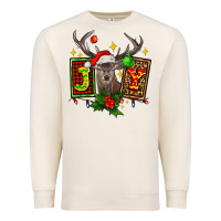 Sandshell joy with reindeer ado Premium Sweatshirt - AdoDesignShop