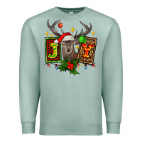 Seafoam joy with reindeer ado Premium Sweatshirt - AdoDesignShop