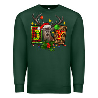 Sports Green joy with reindeer ado Premium Sweatshirt - AdoDesignShop