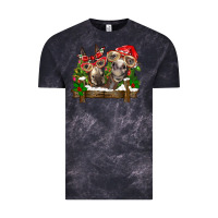 Cloud Black Christmas donkeys Vintage Tee - BarkalooDesign