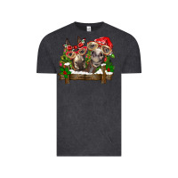 Vintage Black Christmas donkeys Vintage Tee - BarkalooDesign