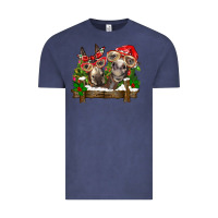 Vintage Denim Christmas donkeys Vintage Tee - BarkalooDesign