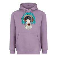 Lavender calf indian headdress Heavyweight Hoodie - JahusDesignShop