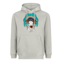 Moon Dust calf indian headdress Heavyweight Hoodie - JahusDesignShop