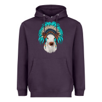Plum calf indian headdress Heavyweight Hoodie - JahusDesignShop