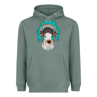 Sage calf indian headdress Heavyweight Hoodie - JahusDesignShop