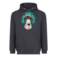Smoke calf indian headdress Heavyweight Hoodie - JahusDesignShop