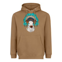 Toasted Coconut calf indian headdress Heavyweight Hoodie - JahusDesignShop