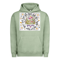Pigment Oil Green god says you are inflated Urban Hoodie - MaliasSmallBusiness