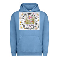 Pigment Pebble Blue god says you are inflated Urban Hoodie - MaliasSmallBusiness