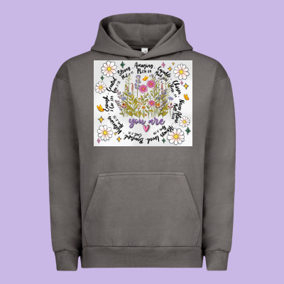 God Says You Are Inflated Urban Hoodie Designed By Maliassmallbusiness