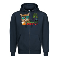 Navy hello summer Zipper Hoodie - SublimationCraftShop