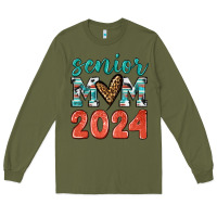 Army Green senior mom 2024 tbw Long Sleeve Tee - texasbilliewilder