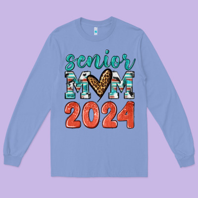 Senior Mom 2024 Tbw Long Sleeve Tee Designed By Texasbilliewilder