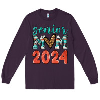 Plum senior mom 2024 tbw Long Sleeve Tee - texasbilliewilder