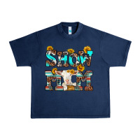 Navy show mom goat Urban Heavy Tee - RanaPortraitStore