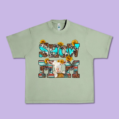 Show Mom Goat Urban Heavy Tee Designed By Ranaportraitstore