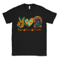 Black peace love thankful Classic Tee - RanaPortraitStore