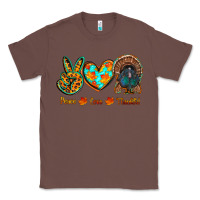 Chestnut peace love thankful Classic Tee - RanaPortraitStore
