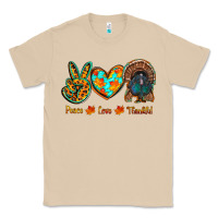 Mushroom peace love thankful Classic Tee - RanaPortraitStore
