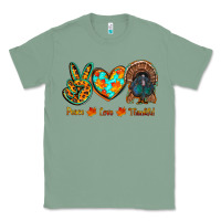 Sage peace love thankful Classic Tee - RanaPortraitStore