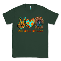 Sports Green peace love thankful Classic Tee - RanaPortraitStore