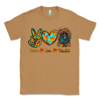 Toasted Coconut peace love thankful Classic Tee - RanaPortraitStore