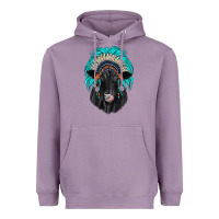 Lavender black angus indian headdress Heavyweight Hoodie - JahusDesignShop