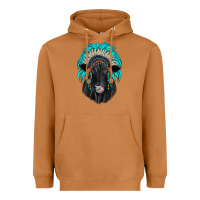 Meerkat black angus indian headdress Heavyweight Hoodie - JahusDesignShop